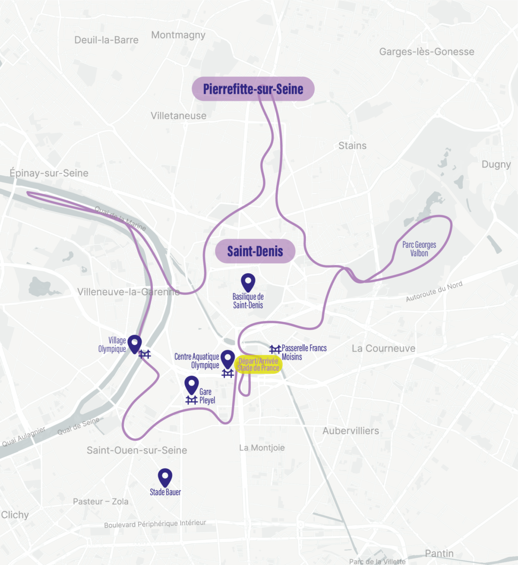 Le Grand Marathon De Saint Denis Parcours Parcours LGM Au 24 Avril